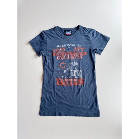 JUNK FOOD Chicago Bears Super Bowl 1985 Short Sleeve Crew Neck T-Shirt, Size L - Picture 1 of 7